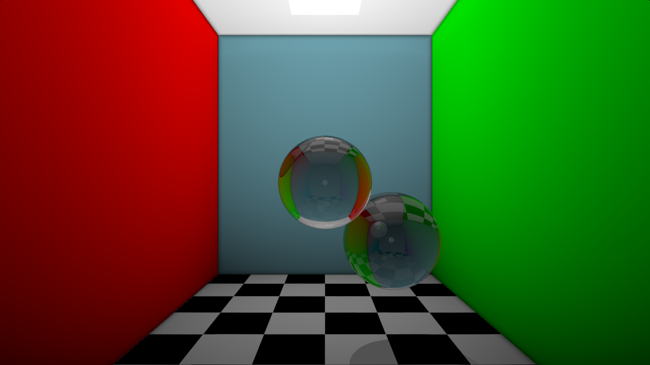 RayMarching Cornell Box Refraction shader